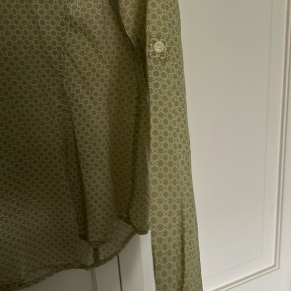 Old Navy Large Olive Green Blouse - Picture 7 of 11
